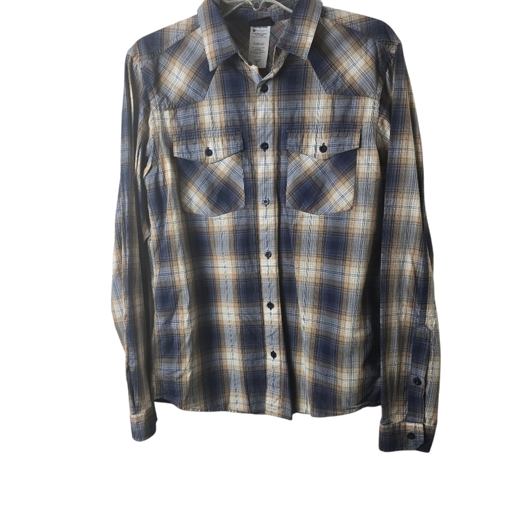Patagonia Organic Cotton Western Plaid Cowboy Outdoor Causal Everyday Rodeo S - Picture 2 of 14